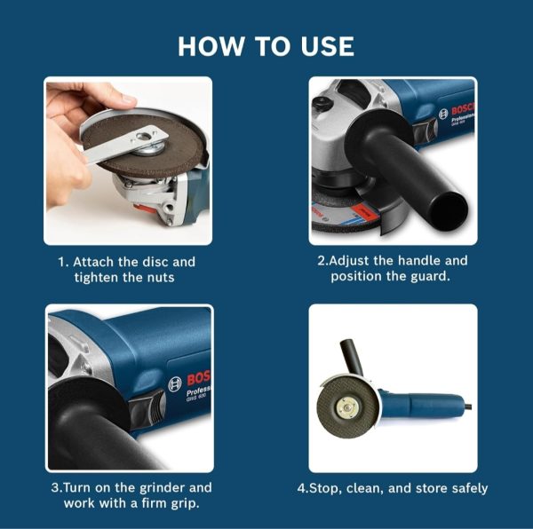 BOSCH Professional GWS 600 Angle Grinder - Image 4